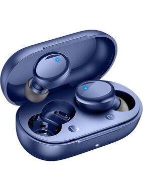 Wireless Blue 48H Playtime Premium Sound Deep Bass Workout Bluetooth 5.4 Earbud